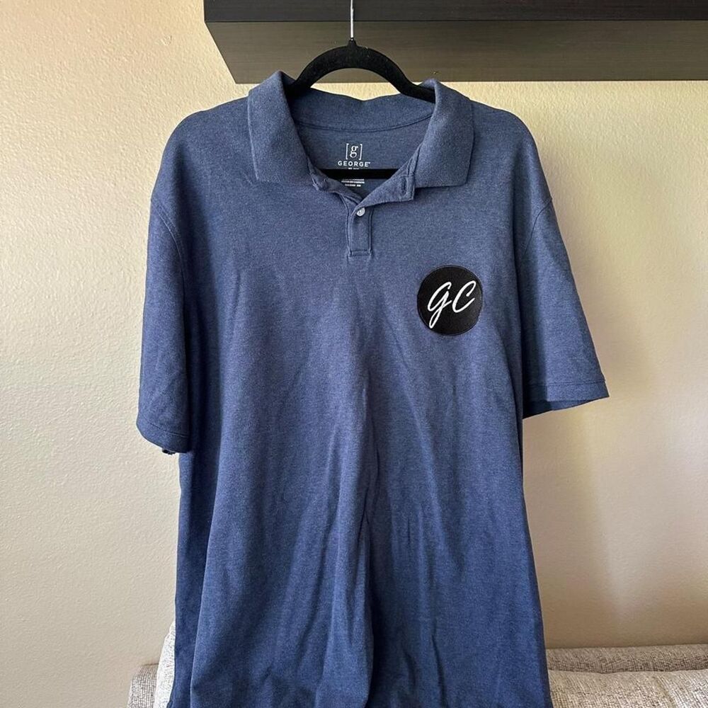 George Men's Blue and Navy Polo-shirts